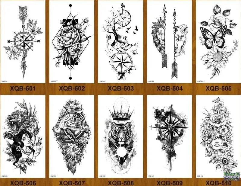10 Sheets Realistic Snake Temporary Tattoo stickers for Women Men , Fake Snake Tattoo Stickers for Adults Girl’s Arm Body, Black Serpent Peony Floral Kids. - Image 10