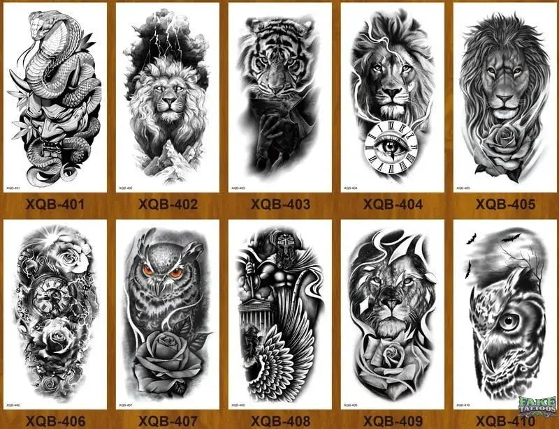 10 Sheets Realistic Snake Temporary Tattoo stickers for Women Men , Fake Snake Tattoo Stickers for Adults Girl’s Arm Body, Black Serpent Peony Floral Kids. - Image 11