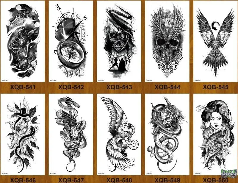 10 Sheets Realistic Snake Temporary Tattoo stickers for Women Men , Fake Snake Tattoo Stickers for Adults Girl’s Arm Body, Black Serpent Peony Floral Kids. - Image 16