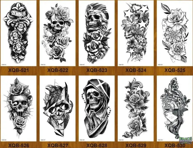 10 Sheets Realistic Snake Temporary Tattoo stickers for Women Men , Fake Snake Tattoo Stickers for Adults Girl’s Arm Body, Black Serpent Peony Floral Kids. - Image 17