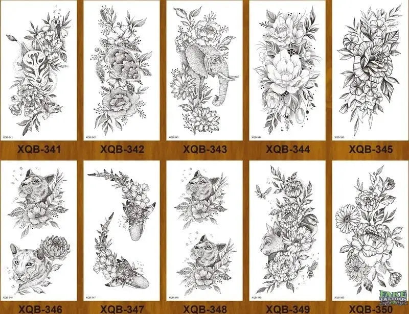 10 Sheets Realistic Snake Temporary Tattoo stickers for Women Men , Fake Snake Tattoo Stickers for Adults Girl’s Arm Body, Black Serpent Peony Floral Kids. - Image 22