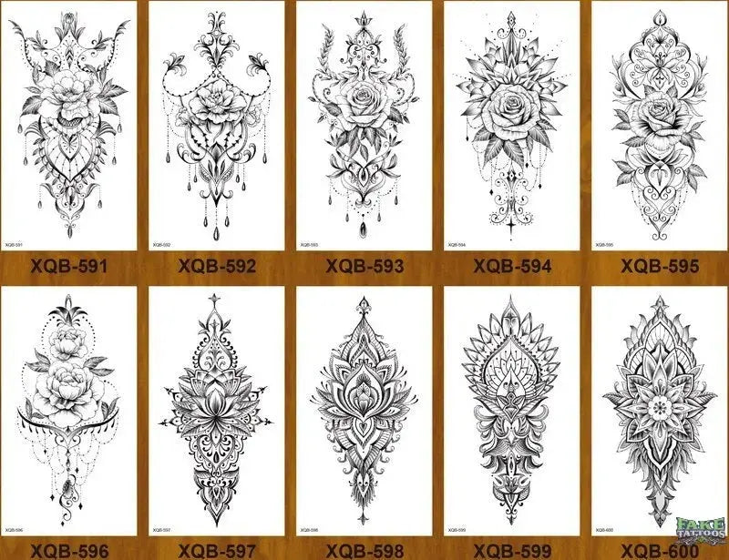 10 Sheets Realistic Snake Temporary Tattoo stickers for Women Men , Fake Snake Tattoo Stickers for Adults Girl’s Arm Body, Black Serpent Peony Floral Kids. - Image 24