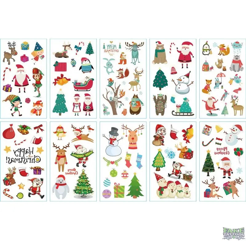 10pcs Fake Tattoo Stickers Cartoon Temporary Tattoo Kids Children Hands Arm DIY Body Art Tatuaze Dla Dzieci Tatuajes Temporales - Image 6