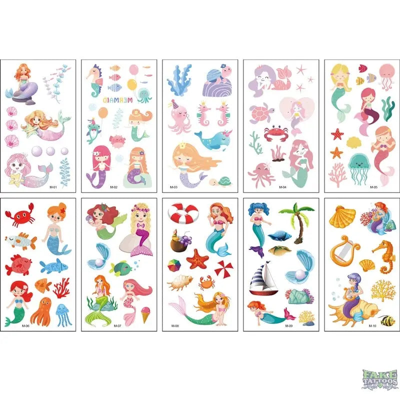 10pcs Fake Tattoo Stickers Cartoon Temporary Tattoo Kids Children Hands Arm DIY Body Art Tatuaze Dla Dzieci Tatuajes Temporales - Image 9