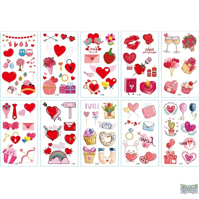 10pcs Fake Tattoo Stickers Cartoon Temporary Tattoo Kids Children Hands Arm DIY Body Art Tatuaze Dla Dzieci Tatuajes Temporales - Image 10