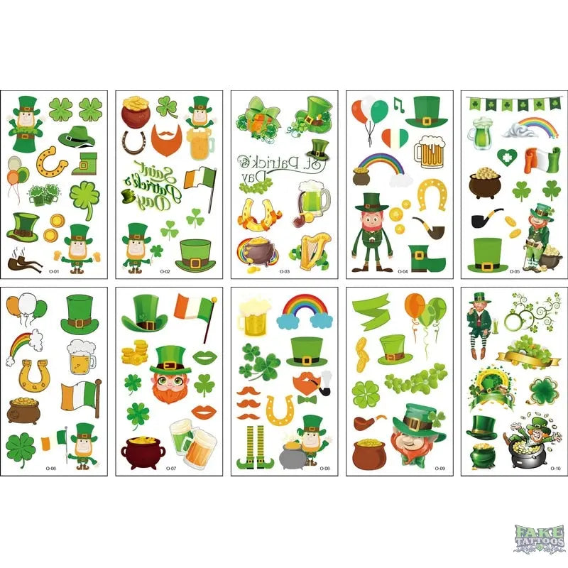 10pcs Fake Tattoo Stickers Cartoon Temporary Tattoo Kids Children Hands Arm DIY Body Art Tatuaze Dla Dzieci Tatuajes Temporales - Image 14