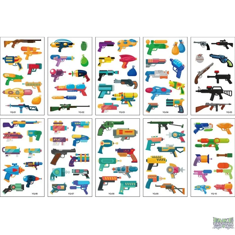 10pcs Fake Tattoo Stickers Cartoon Temporary Tattoo Kids Children Hands Arm DIY Body Art Tatuaze Dla Dzieci Tatuajes Temporales - Image 18