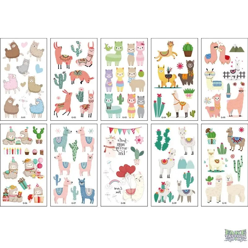 10pcs Fake Tattoo Stickers Cartoon Temporary Tattoo Kids Children Hands Arm DIY Body Art Tatuaze Dla Dzieci Tatuajes Temporales - Image 21