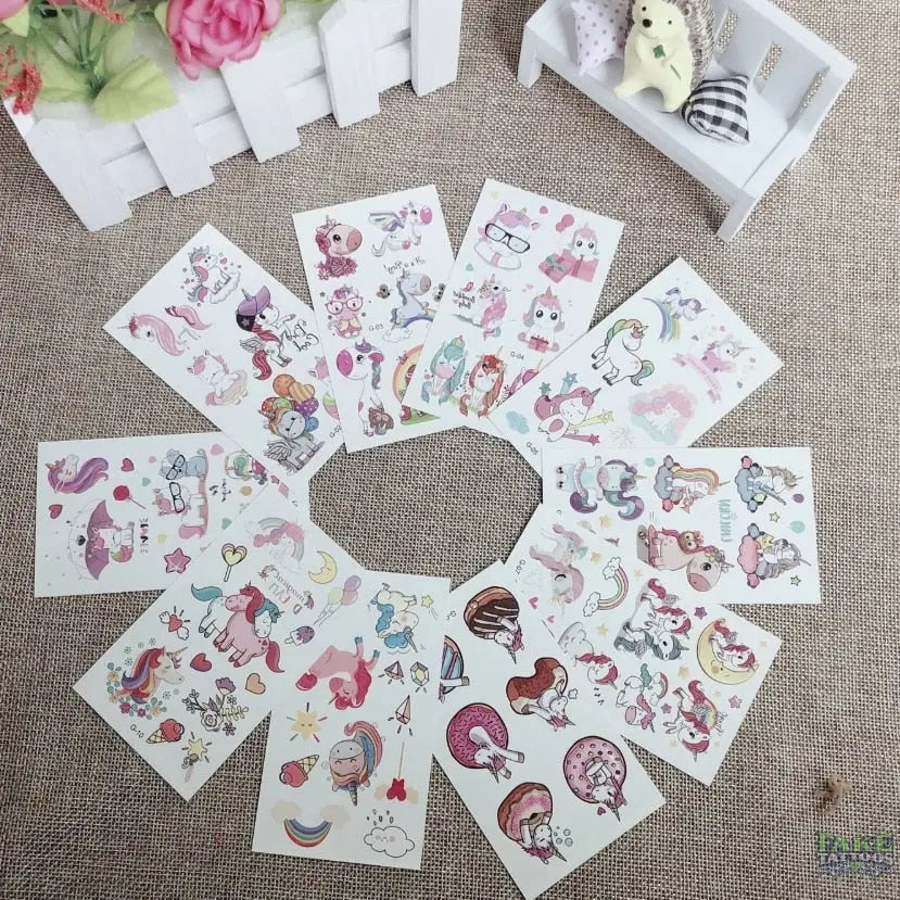 10pcs Fake Tattoo Stickers Cartoon Temporary Tattoo Kids Children Hands Arm DIY Body Art Tatuaze Dla Dzieci Tatuajes Temporales - Image 32