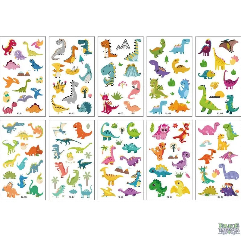 10pcs Fake Tattoo Stickers Cartoon Temporary Tattoo Kids Children Hands Arm DIY Body Art Tatuaze Dla Dzieci Tatuajes Temporales - Image 35