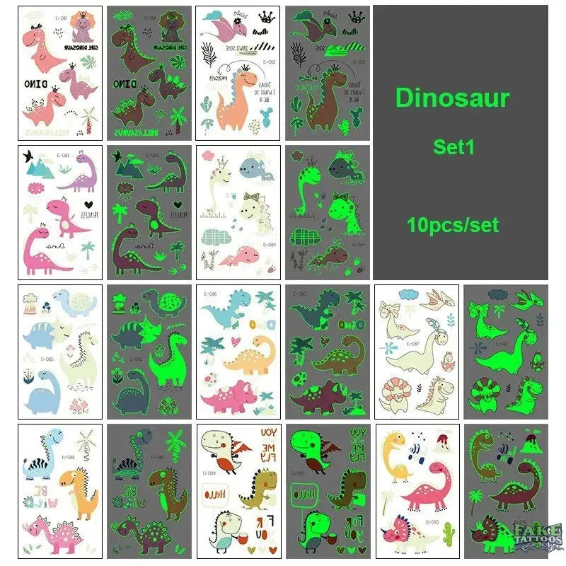 10pcs Halloween Luminous Tattoo Pumpkin Ghost Taty For Kids Fake Tattoo Witch Glowing in Dark Waterproof Temporary Tattoo Stickers - Image 19