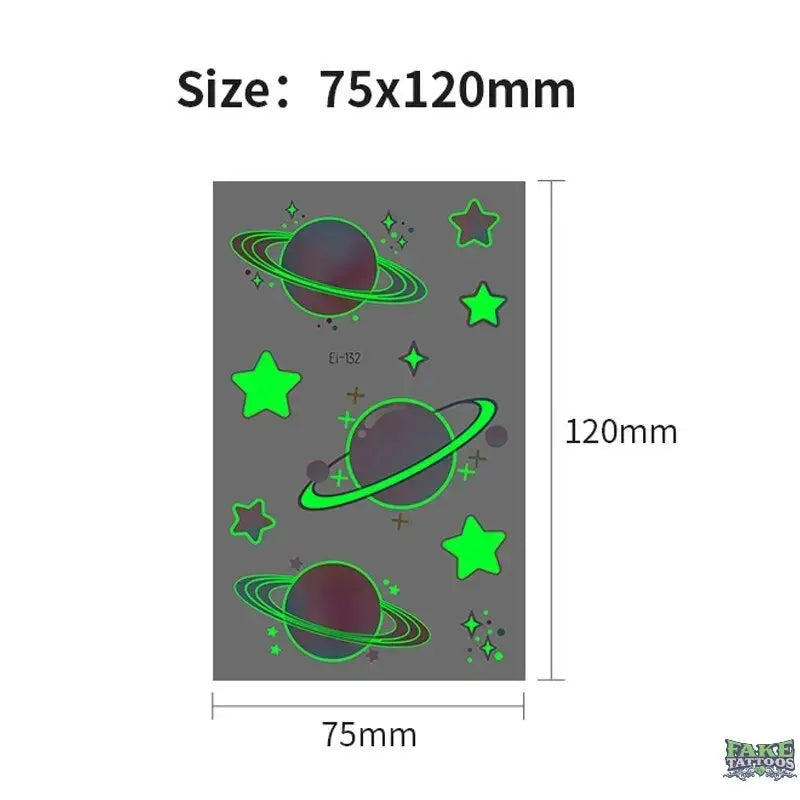 10pcs Halloween Luminous Tattoo Pumpkin Ghost Taty For Kids Fake Tattoo Witch Glowing in Dark Waterproof Temporary Tattoo Stickers - Image 24