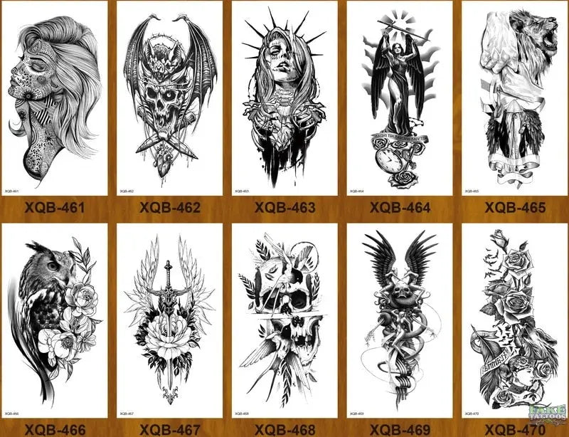 10pcs Tiger Lion Forest Design Temporary Tattoo Sticker Water Transfer Fake Tattoo - Image 6