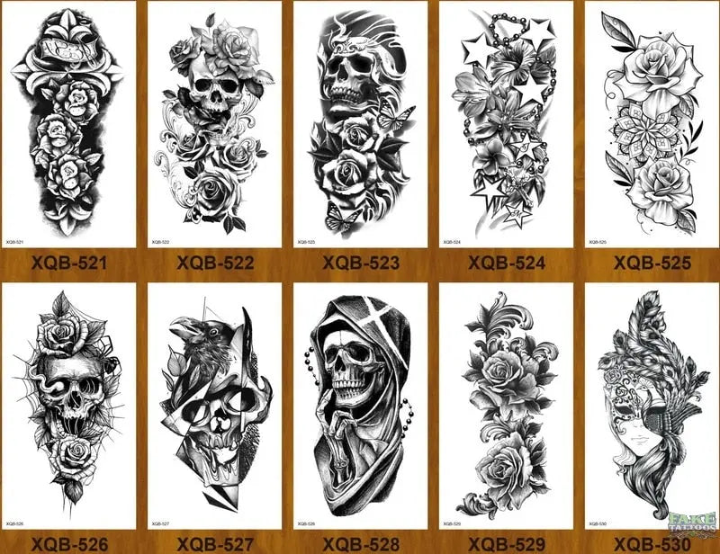 10pcs Tiger Lion Forest Design Temporary Tattoo Sticker Water Transfer Fake Tattoo - Image 8