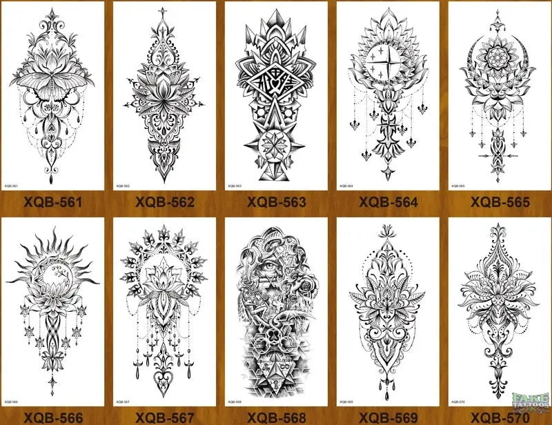 10pcs Tiger Lion Forest Design Temporary Tattoo Sticker Water Transfer Fake Tattoo - Image 9