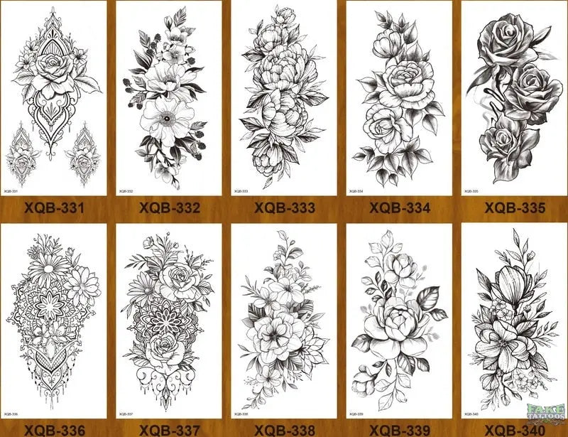 10pcs Tiger Lion Forest Design Temporary Tattoo Sticker Water Transfer Fake Tattoo - Image 12