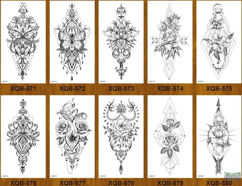10pcs Tiger Lion Forest Design Temporary Tattoo Sticker Water Transfer Fake Tattoo - Image 17