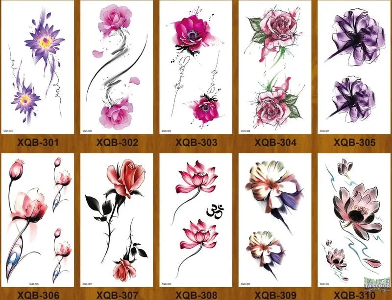 10pcs Tiger Lion Forest Design Temporary Tattoo Sticker Water Transfer Fake Tattoo - Image 22