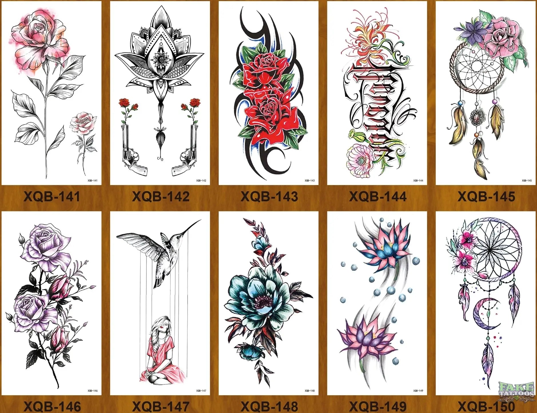10pcs Tiger Lion Forest Design Temporary Tattoo Sticker Water Transfer Fake Tattoo - Image 27