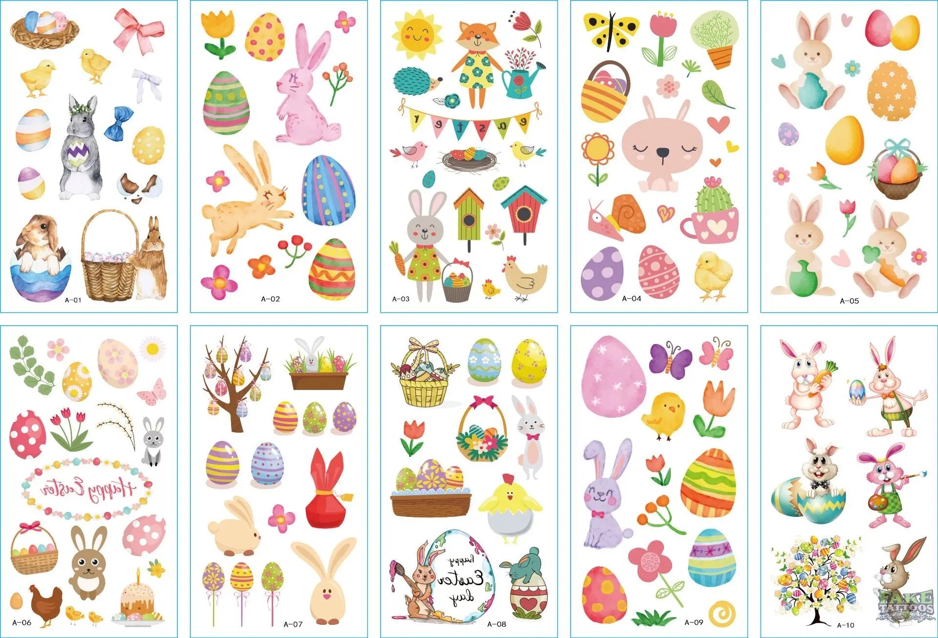 10pcs Waterproof Mixed Style Cartoon Fake Tattoo, Glow in The Dark Unicorn Mermaid Outspace Dinosaur Tattoo Sticker Decor for Boys Girls, Party Supplies Favor - Image 5