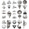 Mountain Temporary Tattoos - 20 Sheets