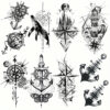 Small Waterproof Temporary Tattoo Stickers, 8 Designs