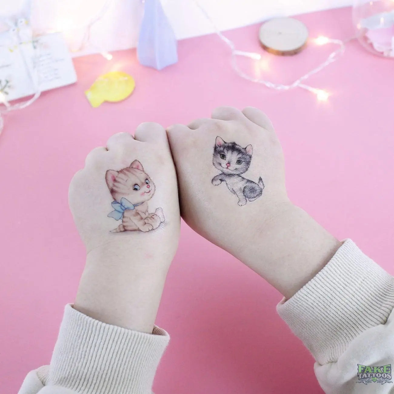 20 PCS/Set Cartoon Tattoos Children Party Makeup Flower Cat Dog Unicorn Butterfly Temporary Body Art Disposable Stickers - Image 3