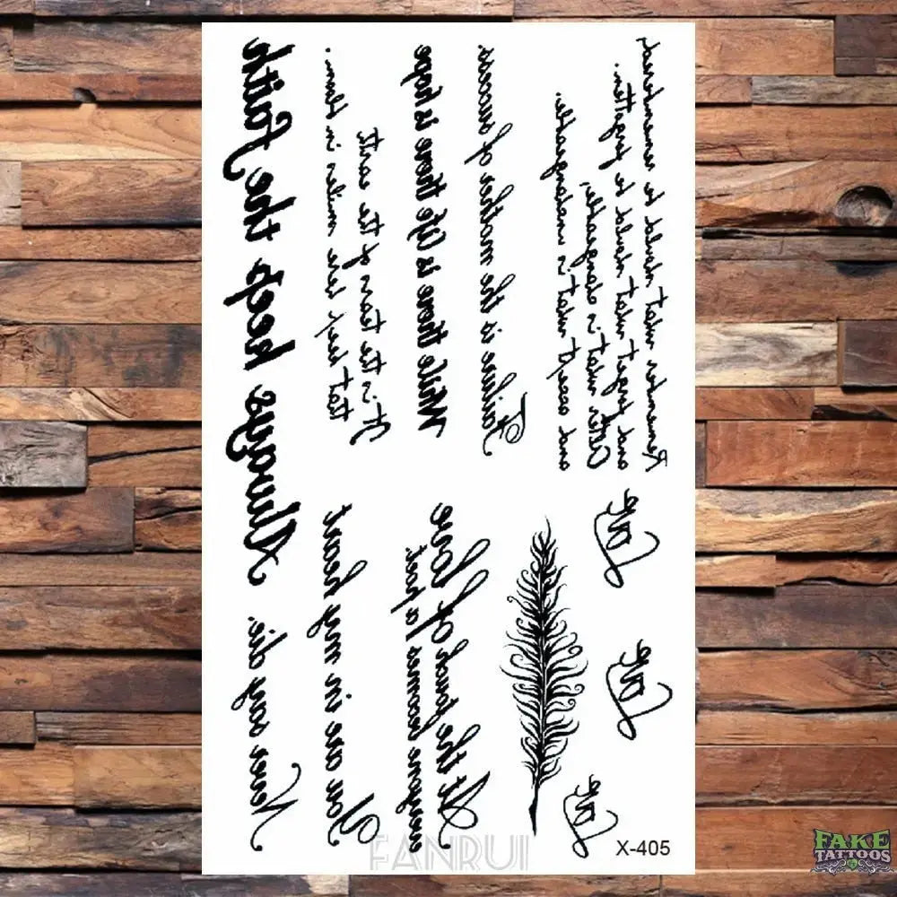 25 Desgin Cool Infinity Letter Endless Watertransfer Tattoo Women Party Tatoo Body Arm Hand Temporary Key Tattoo Sticker Men - Image 5