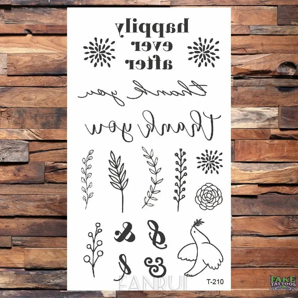 25 Desgin Cool Infinity Letter Endless Watertransfer Tattoo Women Party Tatoo Body Arm Hand Temporary Key Tattoo Sticker Men - Image 29