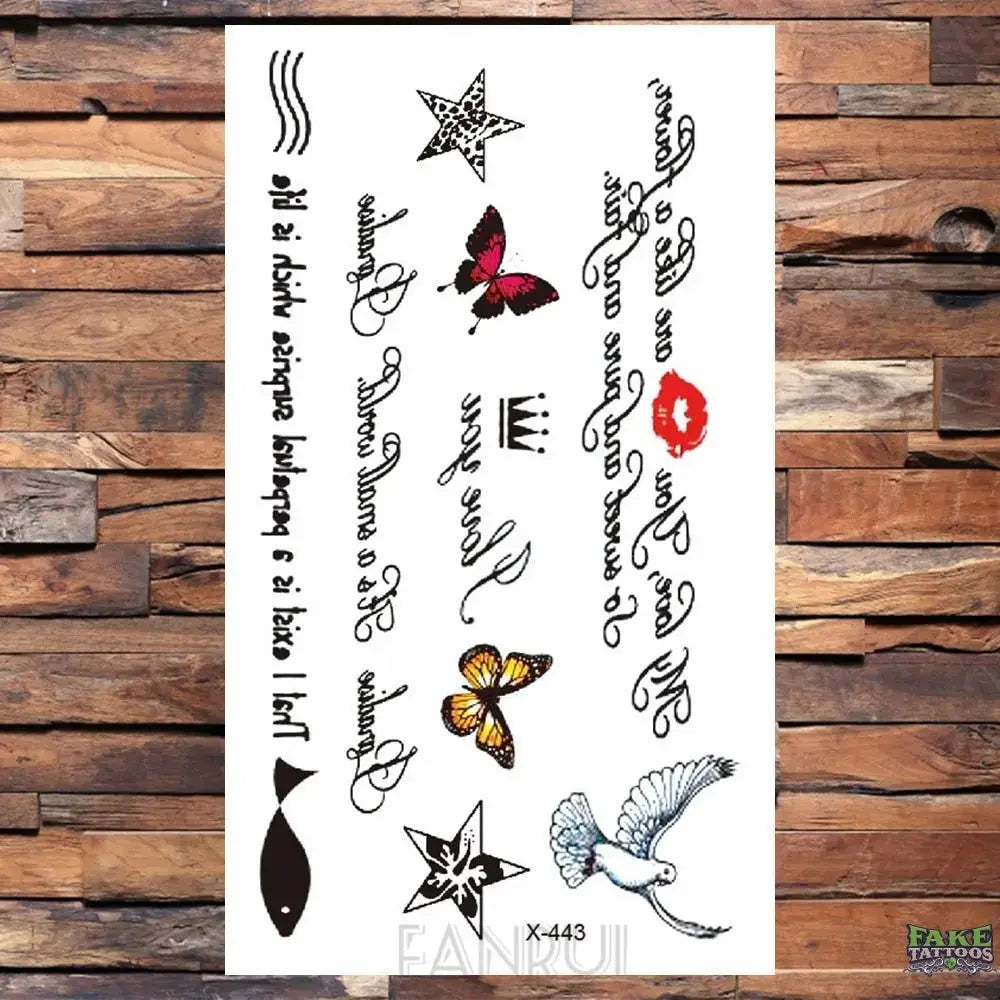 25 Desgin Cool Infinity Letter Endless Watertransfer Tattoo Women Party Tatoo Body Arm Hand Temporary Key Tattoo Sticker Men - Image 30