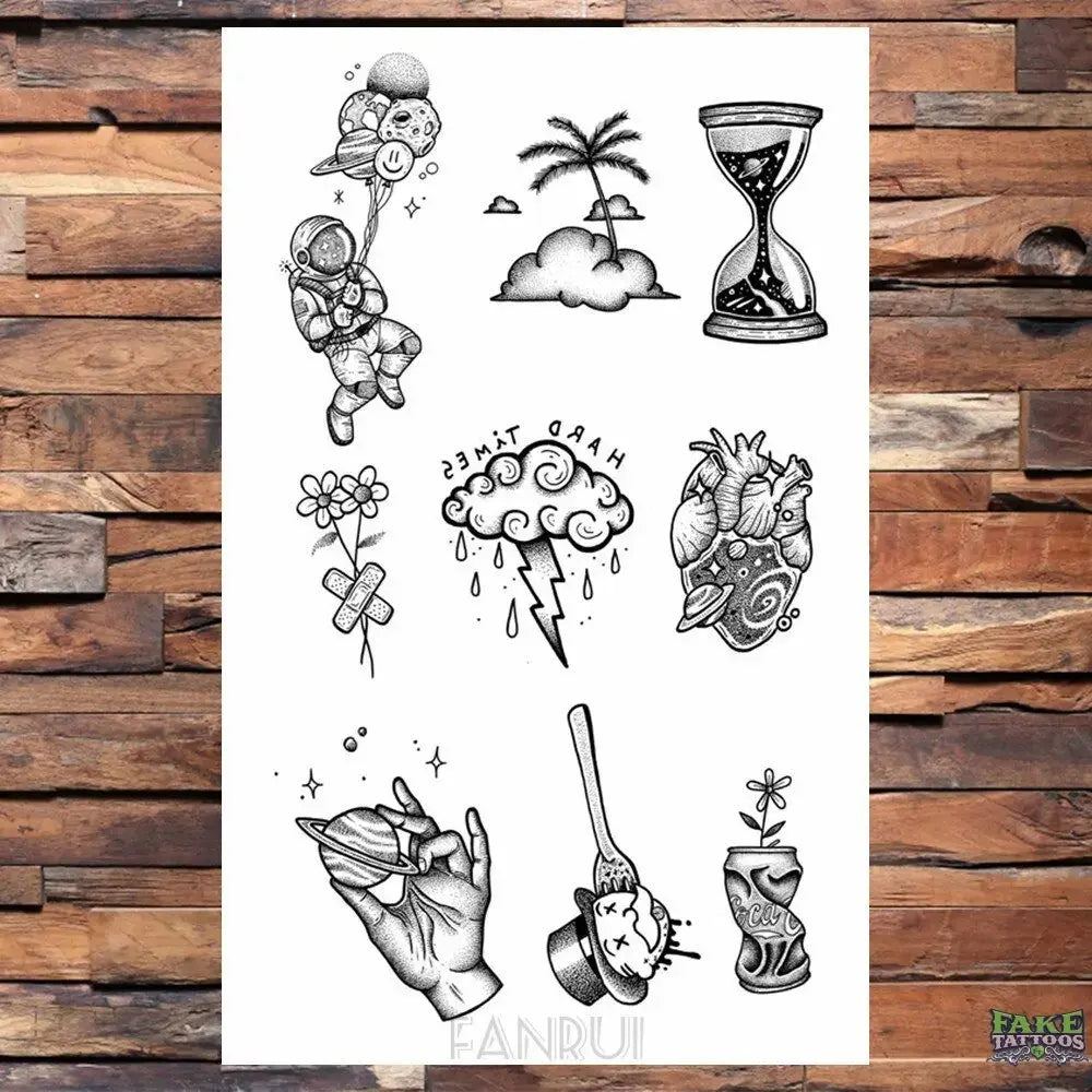 25 Desgin Cool Infinity Letter Endless Watertransfer Tattoo Women Party Tatoo Body Arm Hand Temporary Key Tattoo Sticker Men - Image 47