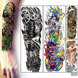 5 Sheet Temporary Tattoo Full Arm Leg Tattoos