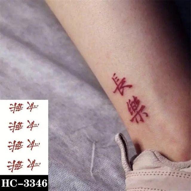 Everjoy Red Black Love Hearts Temporary Tattoos Patterns, Waterproof Valentines Decal Tattoo Stickers for Women - Image 42