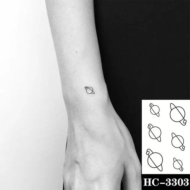 Everjoy Red Black Love Hearts Temporary Tattoos Patterns, Waterproof Valentines Decal Tattoo Stickers for Women - Image 44