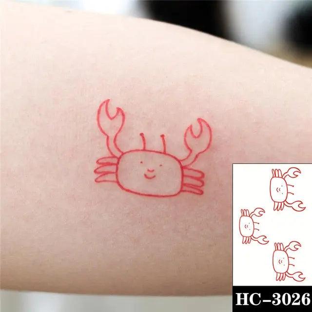 Everjoy Red Black Love Hearts Temporary Tattoos Patterns, Waterproof Valentines Decal Tattoo Stickers for Women - Image 45