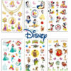 4Pcs/set Tattoo stickers Disney Stitch Princess Sofia Unicorn Frozen Action Figure Cars Cartoon Sticker Kids Girls Birthday Gift