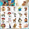 20Pcs/set Disney Toy Story Temporary Tattoo Stickers Cute Cartoon Children Waterproof Tattoo For Kids Funny Birthday Gift