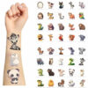 20Pcs/set Cartoon Animal Tattoo Stickers Funny Ocean Fish Tattoo For Kids Birthday Gift Fake Children Body Art Tattoos Toy