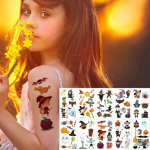 10pcs/lot New Halloween tattoo set face temporary tattoo sticker body tatoo for kids Cartoon Christmas tattoo children tattoos