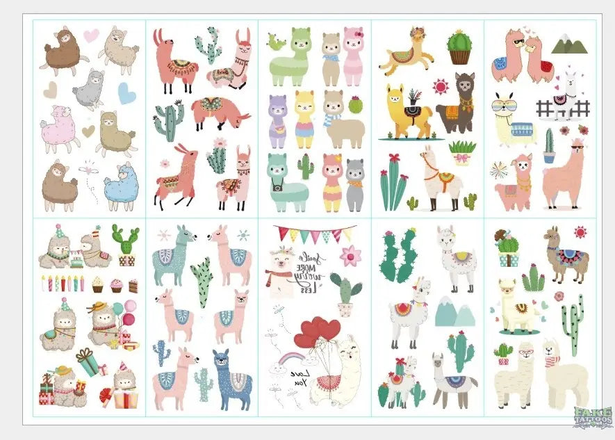 10pcs/lot New Halloween tattoo set face temporary tattoo sticker body tatoo for kids Cartoon Christmas tattoo children tattoos - Image 2