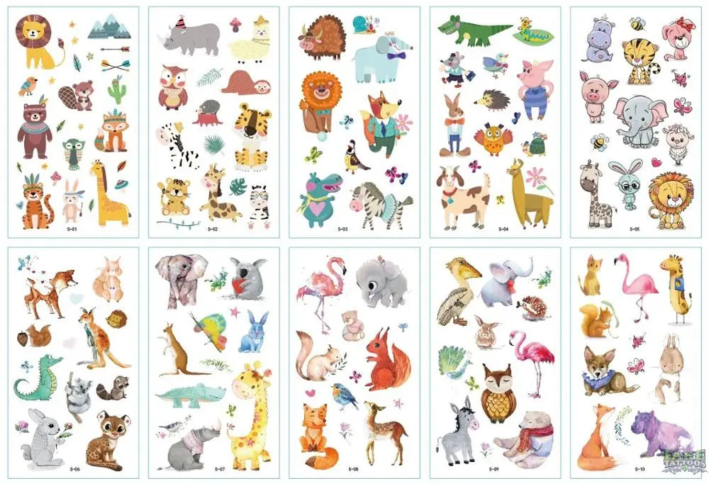 10pcs/lot New Halloween tattoo set face temporary tattoo sticker body tatoo for kids Cartoon Christmas tattoo children tattoos - Image 7