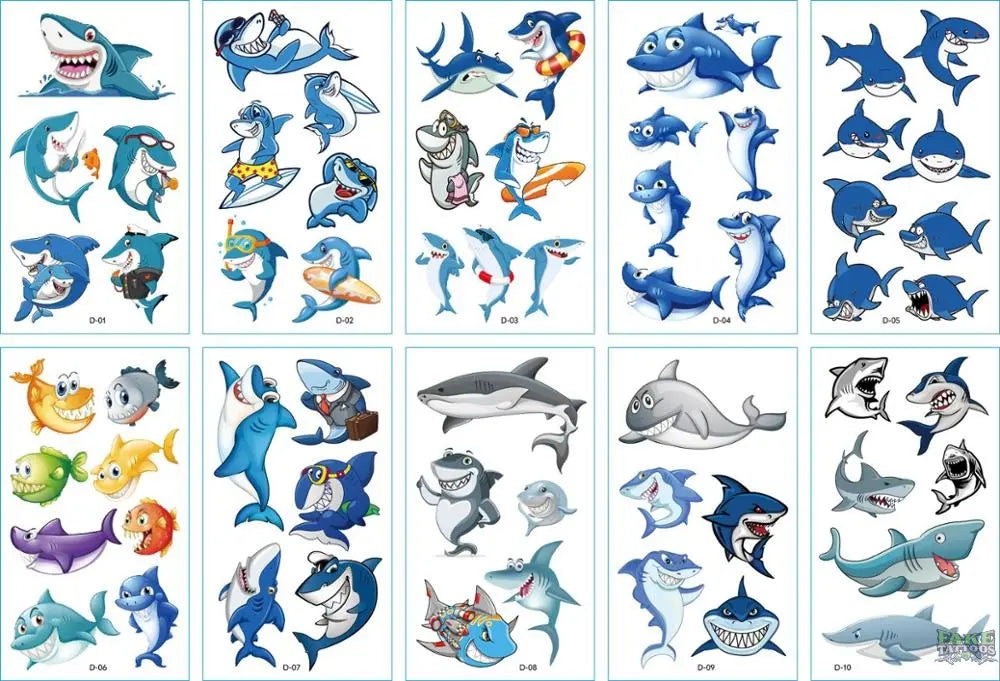 10pcs/lot New Halloween tattoo set face temporary tattoo sticker body tatoo for kids Cartoon Christmas tattoo children tattoos - Image 8