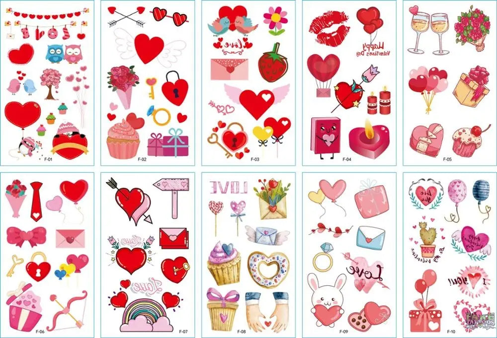 10pcs/lot New Halloween tattoo set face temporary tattoo sticker body tatoo for kids Cartoon Christmas tattoo children tattoos - Image 10