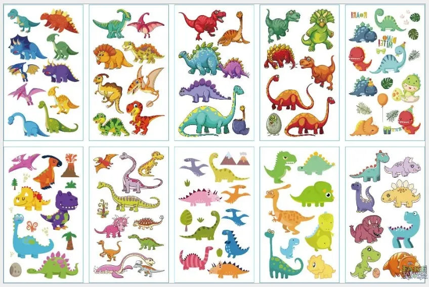 10pcs/lot New Halloween tattoo set face temporary tattoo sticker body tatoo for kids Cartoon Christmas tattoo children tattoos - Image 21