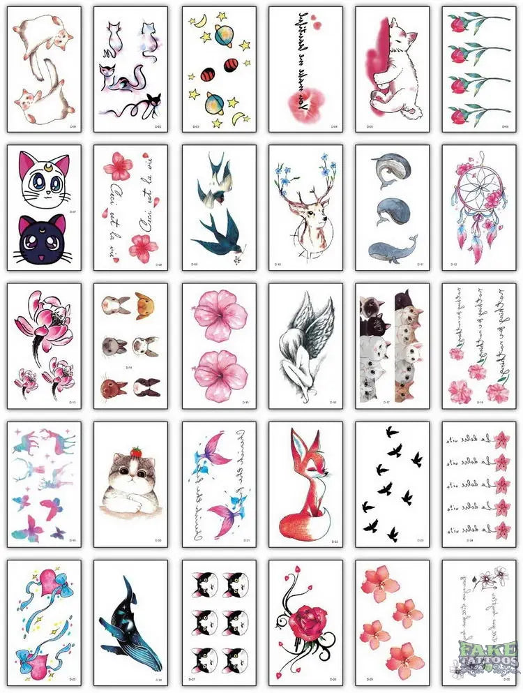 30pcs/lot halloween face tattoo sticker zombie scars tattoos with fake scab blood temporary tattoos stars transfer tatoo sets - Image 5