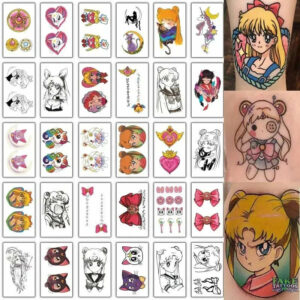30Pcs/set Waterproof Temporary Tattoos Small Size Hand Arm Body Art Cartoon Children Fake Tattoo Stickers Kids Cute Decal Child
