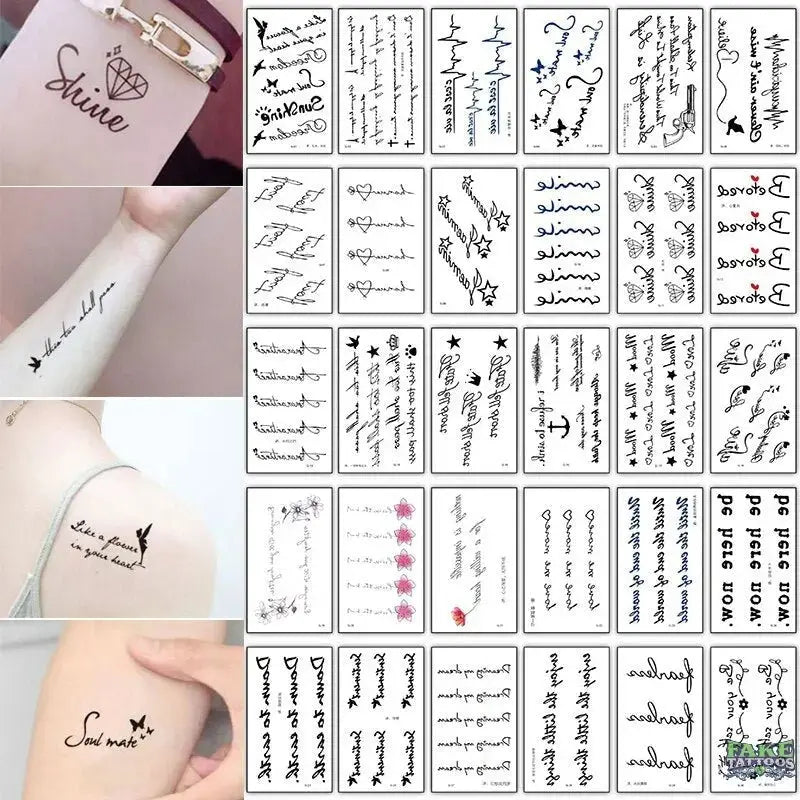 30Pcs/set Waterproof Temporary Tattoos Small Size Hand Arm Body Art Cartoon Children Fake Tattoo Stickers Kids Cute Decal Child - Image 7