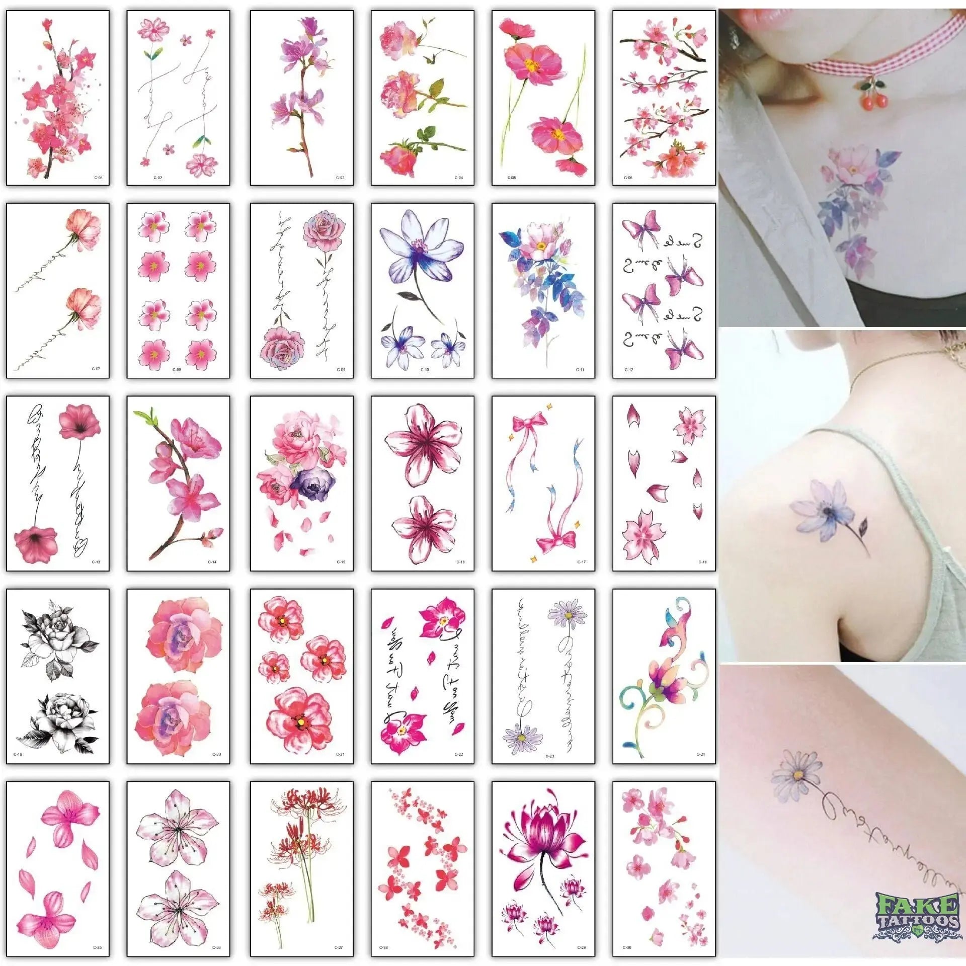 30Pcs/set Waterproof Temporary Tattoos Small Size Hand Arm Body Art Cartoon Children Fake Tattoo Stickers Kids Cute Decal Child - Image 11