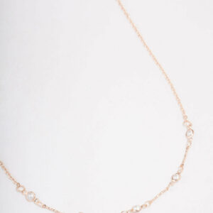 Rose Encased  Short Necklace