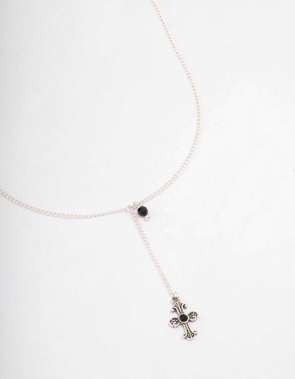Antique Chain Cross Necklace
